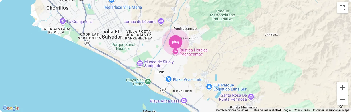 Ubicación del Hotel Pachacamac